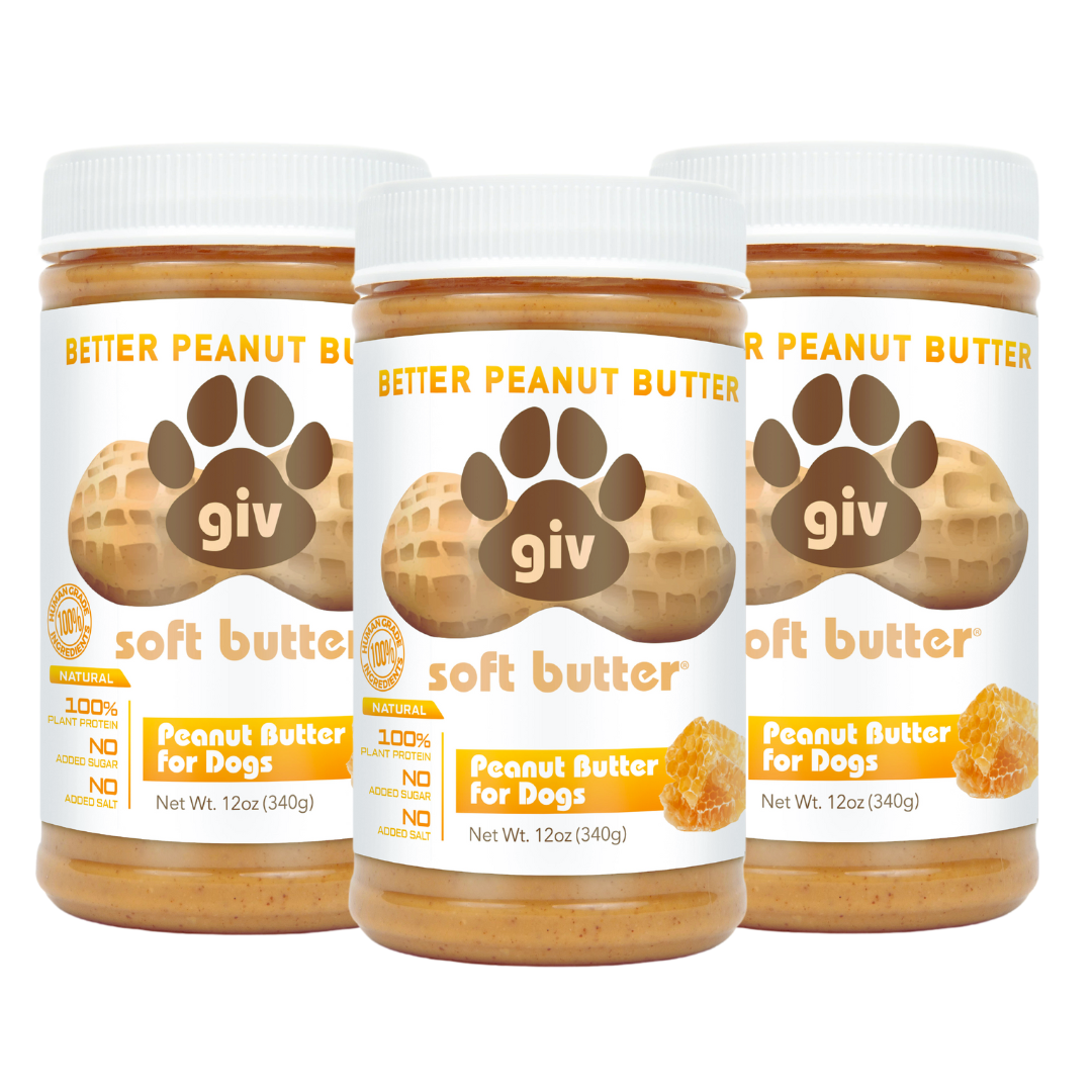 DOG SAFE PEANUT BUTTER 3 JAR PACK