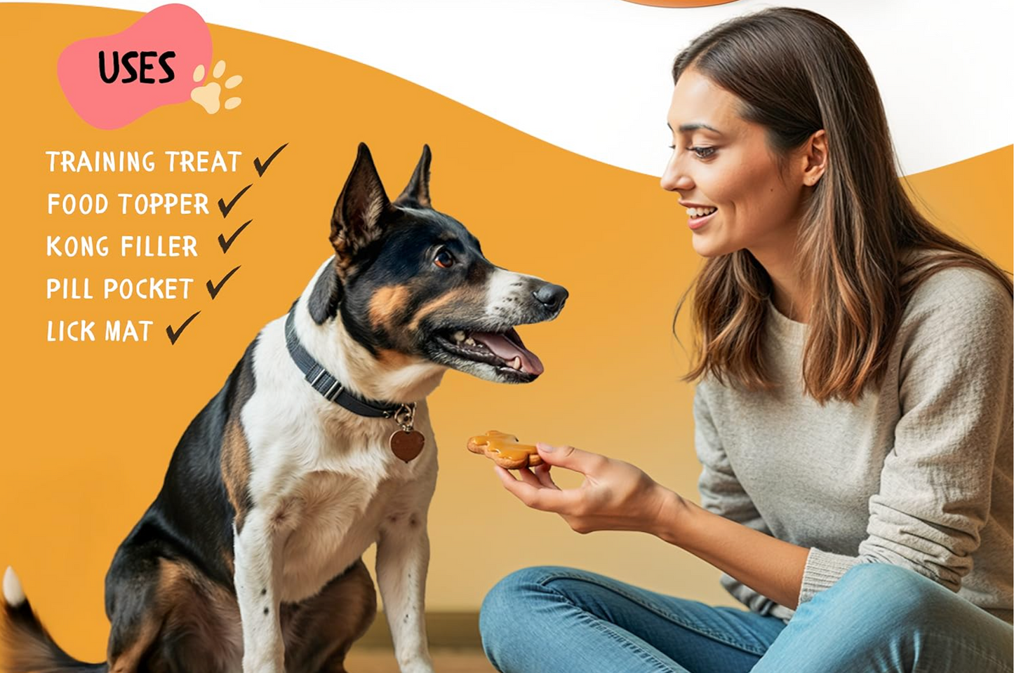 DOG SAFE PEANUT BUTTER 2 JAR BUNDLE WITH TWO 4OZ POUCHES