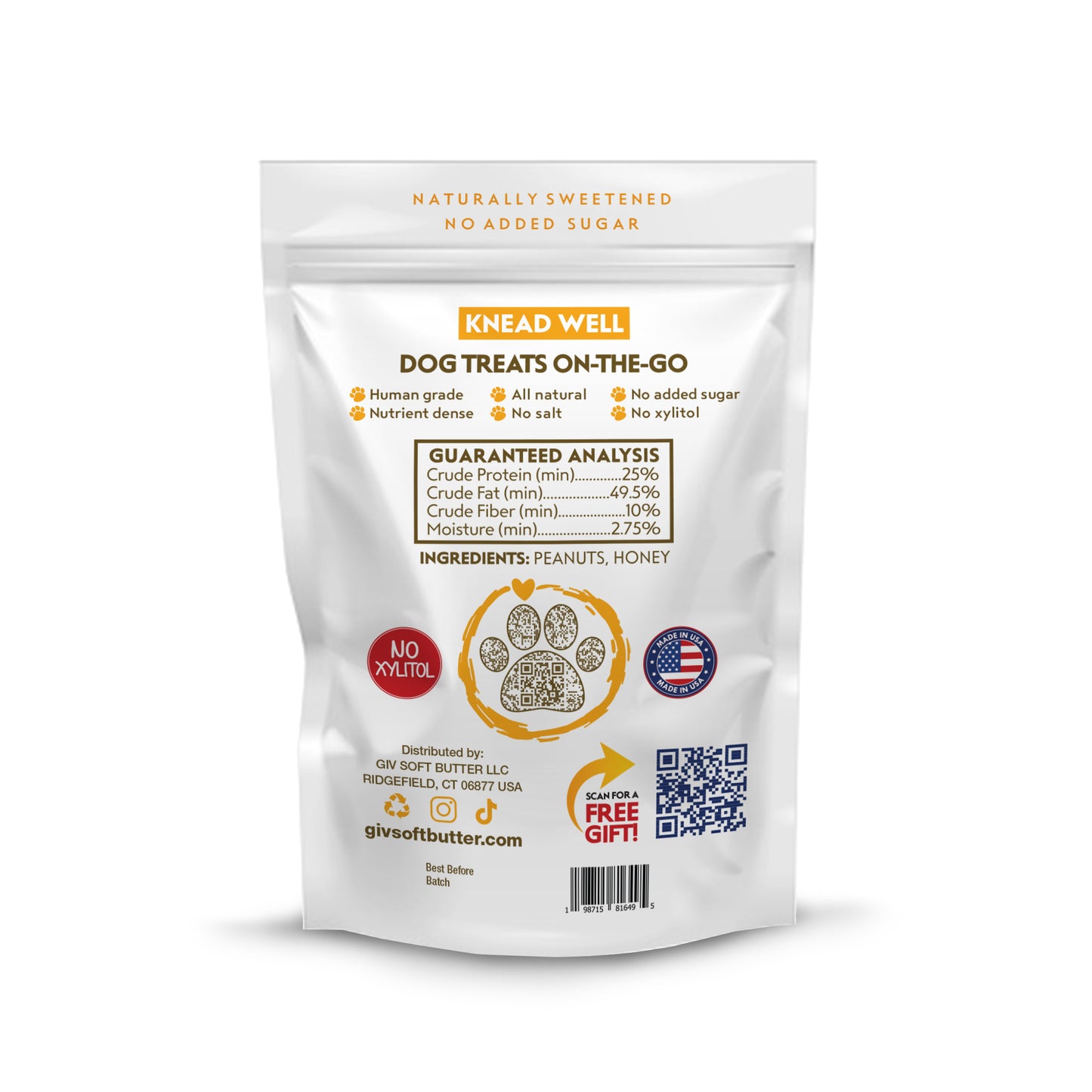 DOG SAFE PEANUT BUTTER 4OZ POUCH 9 COUNT BAG