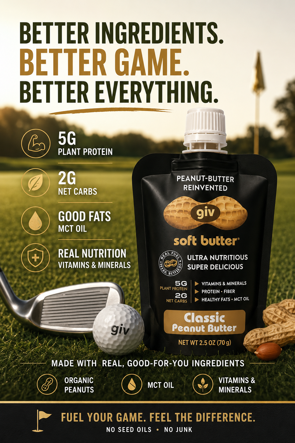 Golf Classic Peanut Better 2.5oz (30 Count)