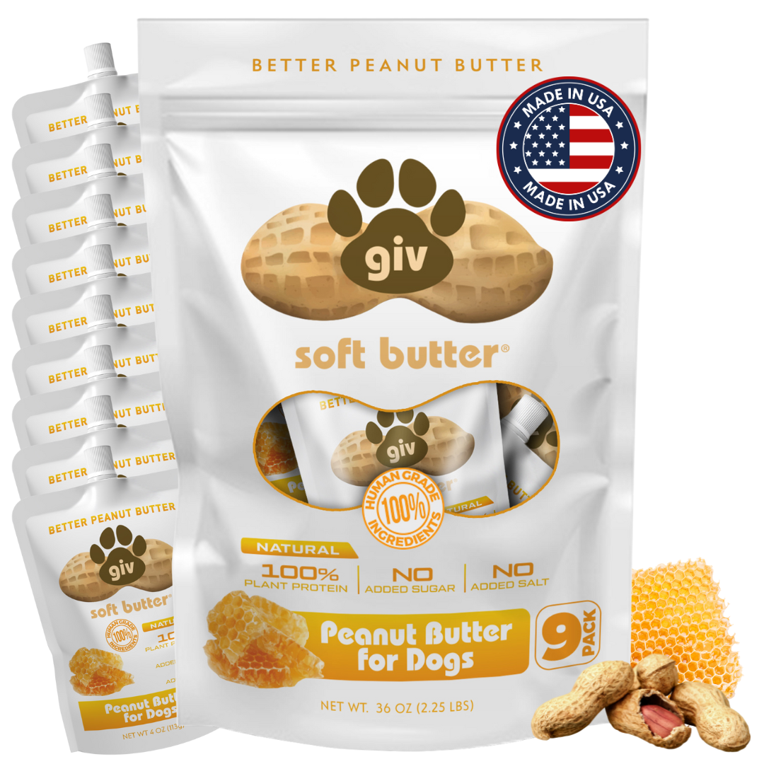 DOG SAFE PEANUT BUTTER 4OZ POUCH 9 COUNT