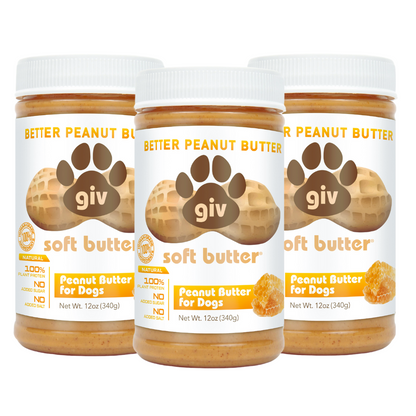 DOG SAFE PEANUT BUTTER 3 JAR PACK