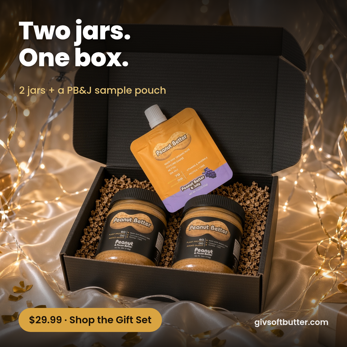Peanut Better Two 12oz Jar Gift Set