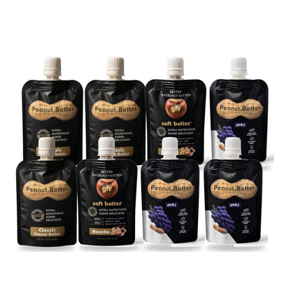 Peanut Better Variety Pack 2.5oz Pouch (8 Count) Gift