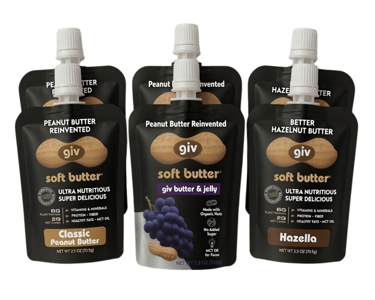 Peanut Better Variety Pack 2.5oz Pouch (6 Count)