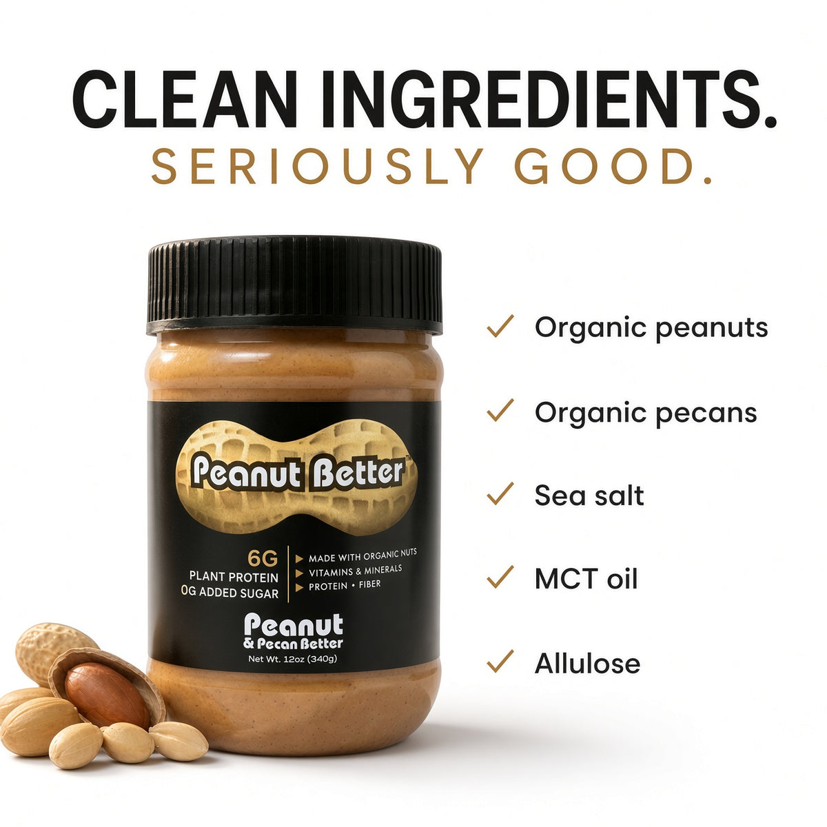 Peanut Better Two 12oz Jars