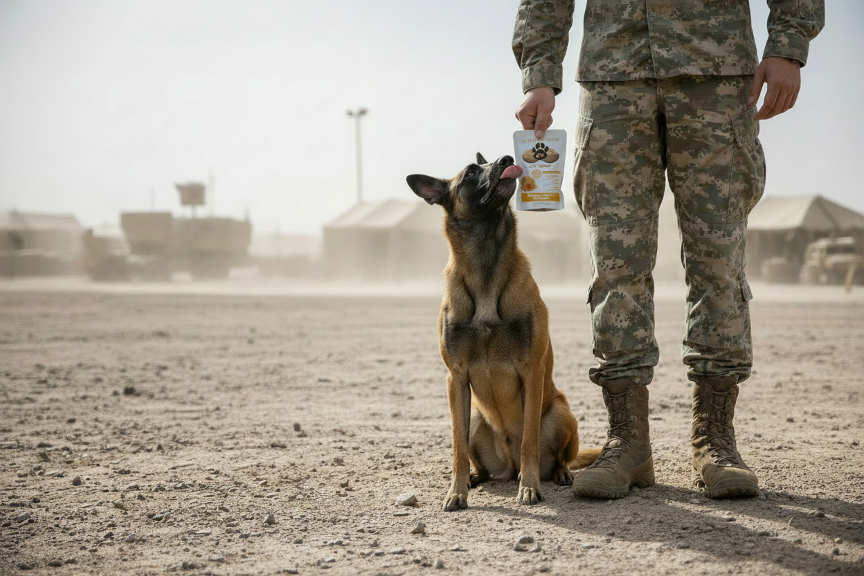 K9 Military Desert Base Tiny Pouch